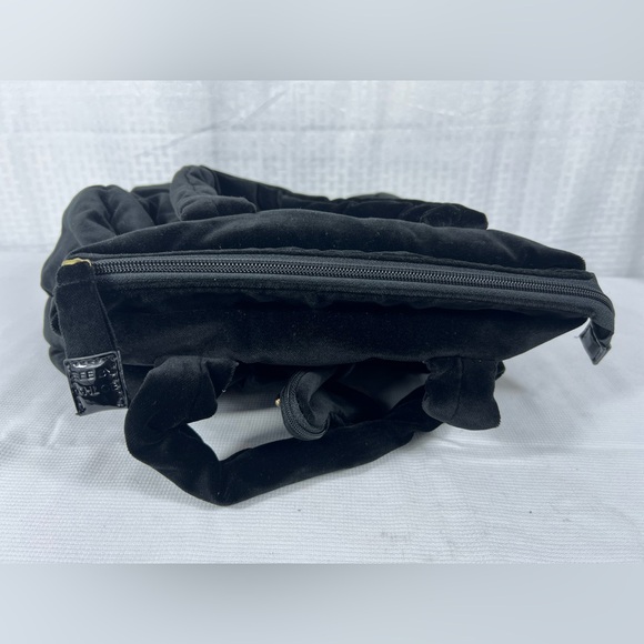 See by Chloé Black Velvet Tote Bag with Butterfly Charm & Dust Bag - Picture 6 of 12